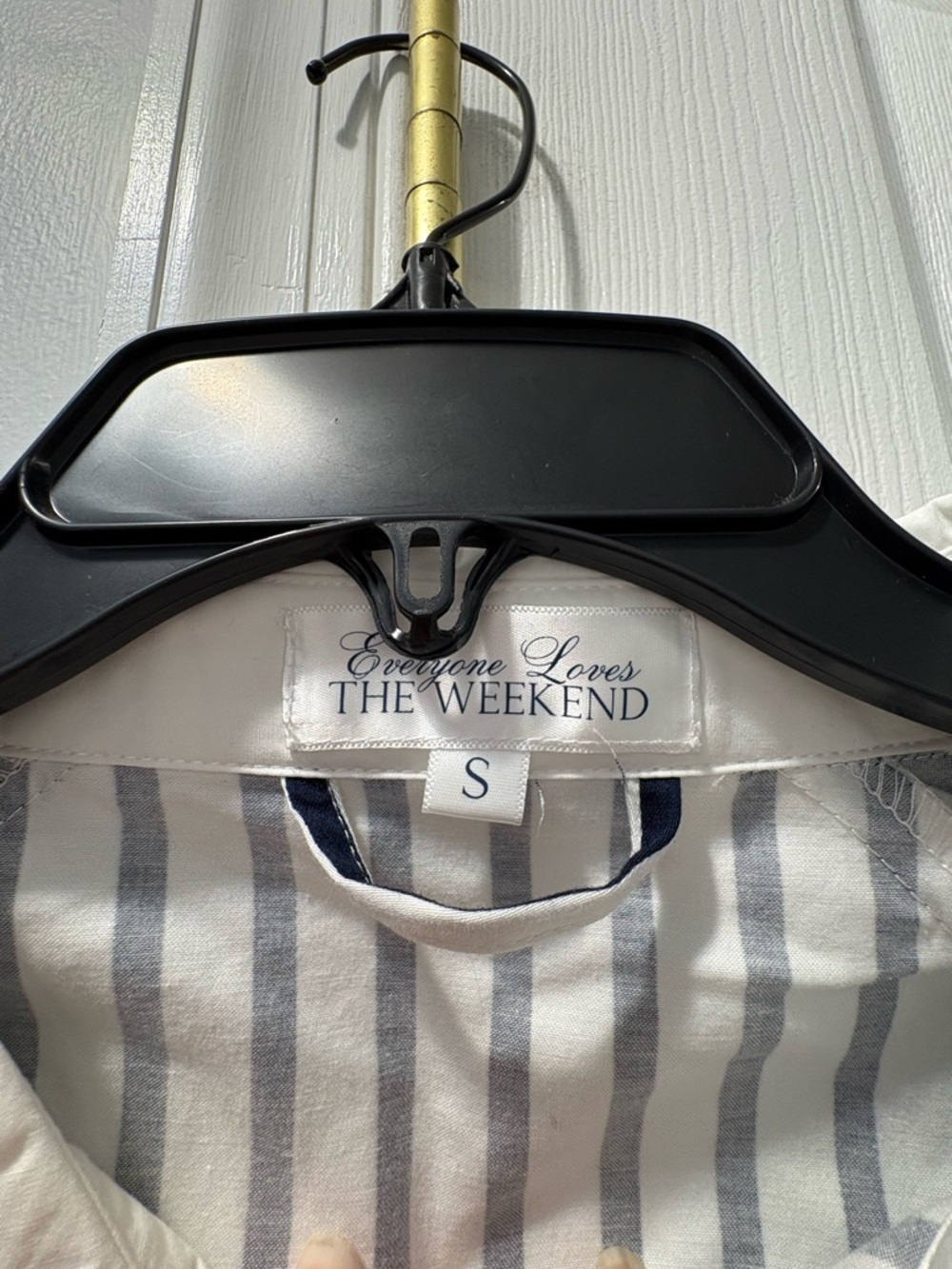 Everyone Loves The Weekend Kat Jamieson Striped Shirtdress Size Small- No belt - Picture 4 of 5